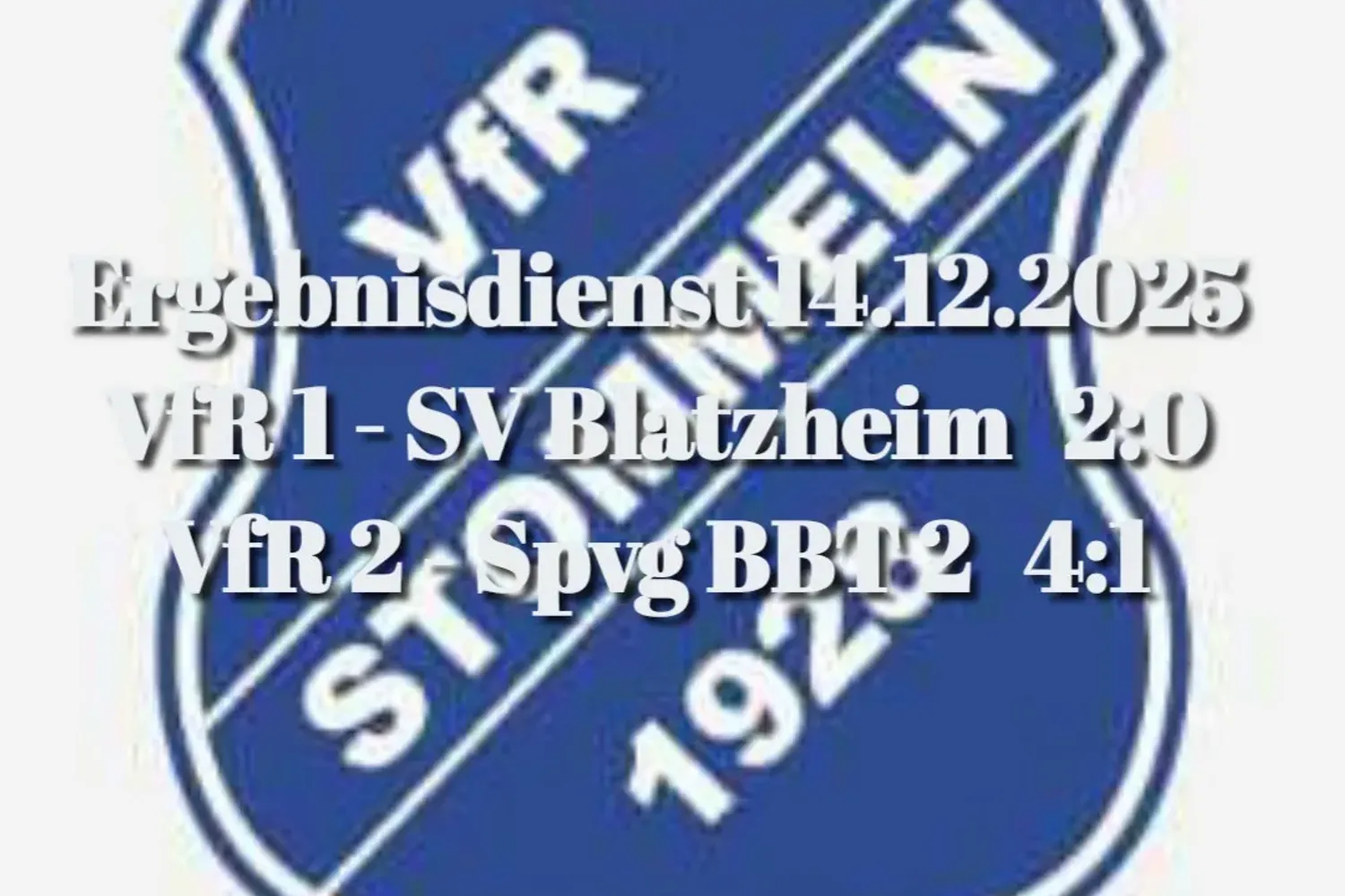 Doppelsieg unserer Seniorenmannschaften am Heimspieltag ⚽🔵⚪