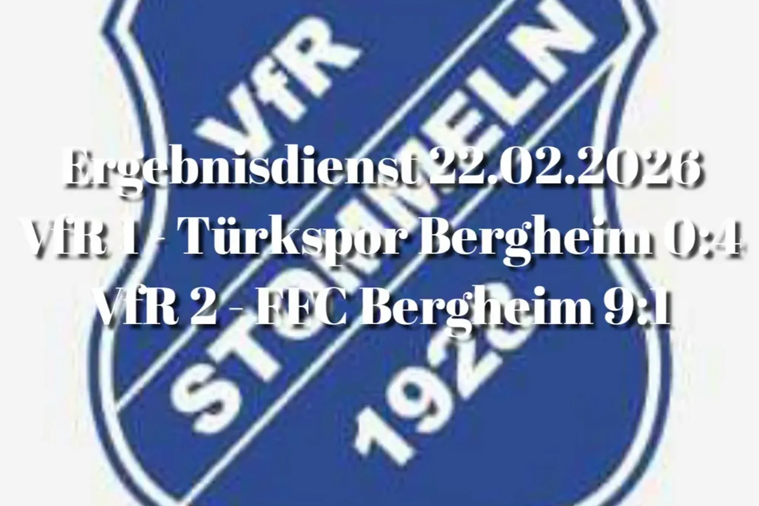 Ergebnisdienst Heimspieltag am 22.02.2026 ... 