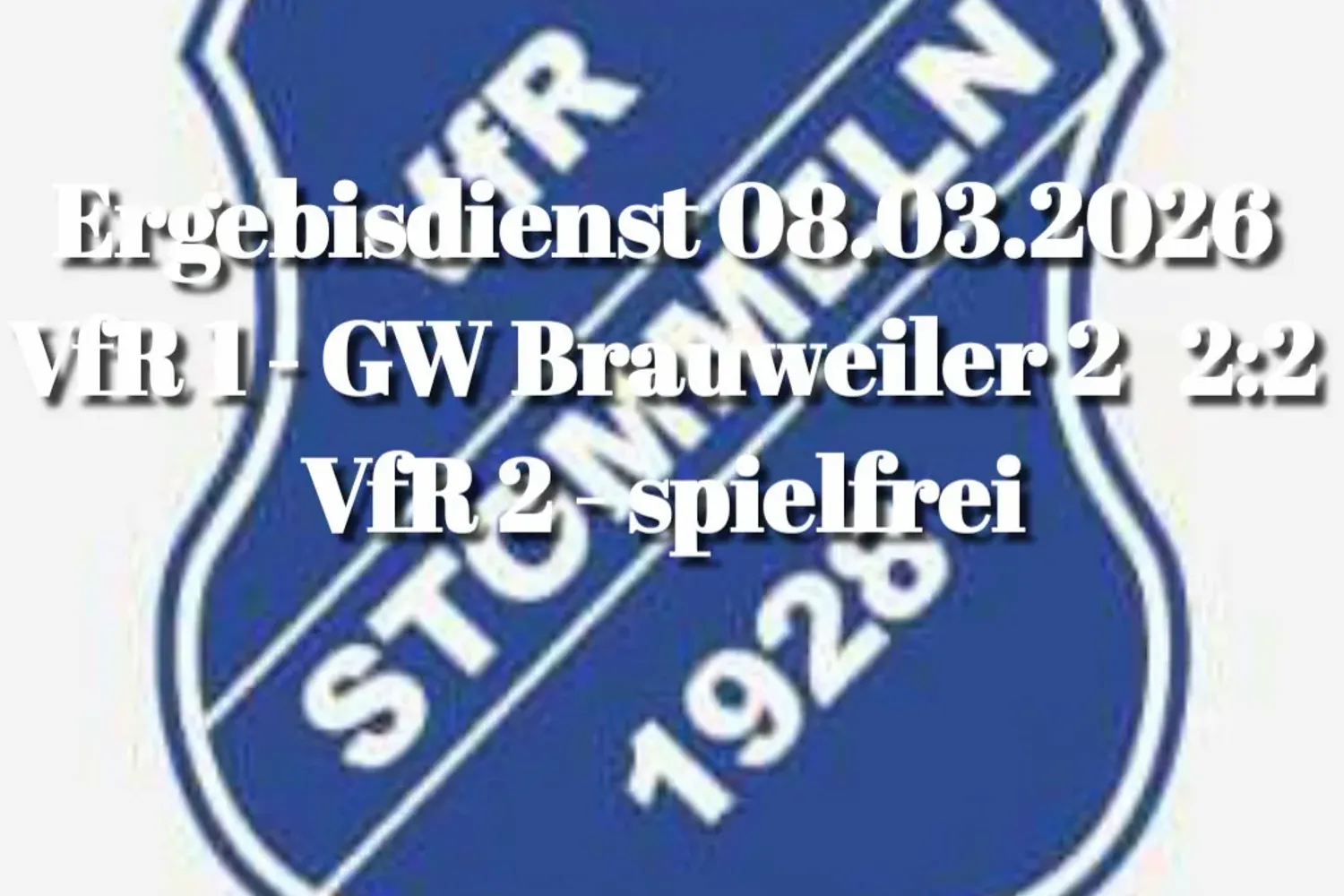 Teilerfolg unserer Ersten im Heimspiel gegen Brauweiler ⚽🔵⚪