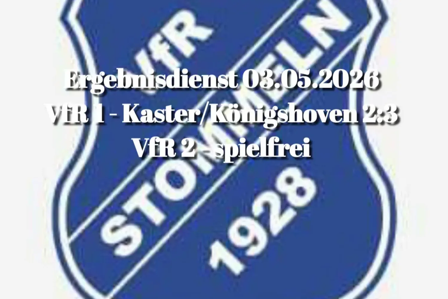 Heimniederlage unserer Ersten ⚽🔵⚪ ... 
