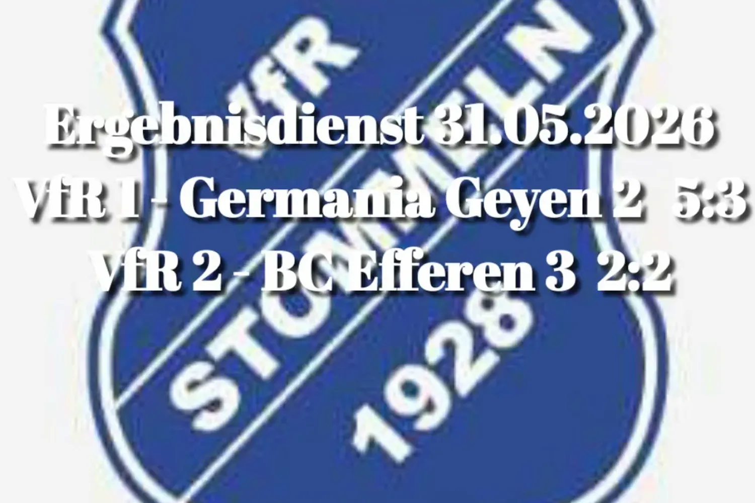 Heimsieg für unsere Erste, Unentschieden für die Zweite ⚽🔵⚪