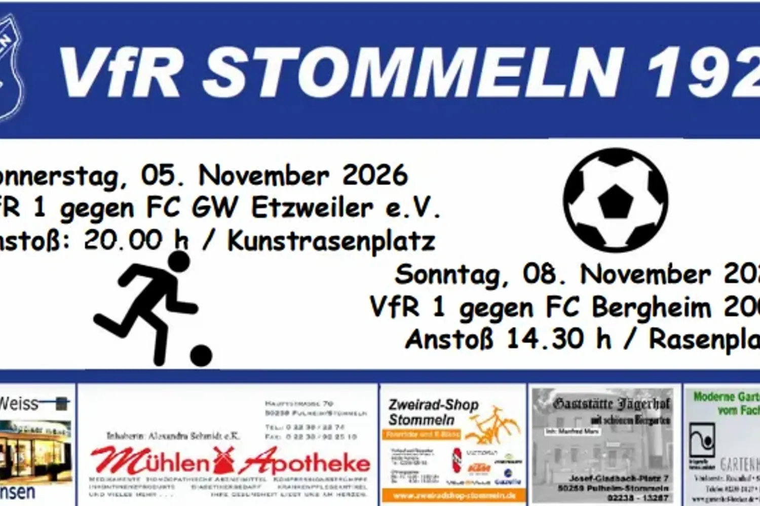 Zwei Heimspiele für unsere Erste!